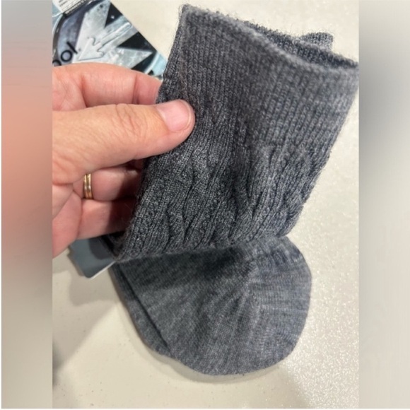 Smartwool Women's M Medium Everyday Cable Zero Cushion Crew Socks Grey NWT - Picture 5 of 7